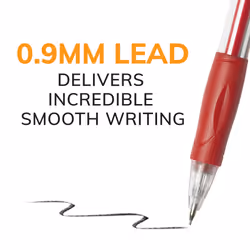 BIC Velocity Strong Lead Mechanical Pencils  With Colorful Barrel  Thick Point (0.9mm)  4-Count Pack Mechanical Pencils With Erasers