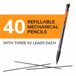 BIC Xtra-Smooth Mechanical Pencil (MPP40MJ)  Medium Point (0.7mm)  Perfect for the Classroom and Test Time  40-Count