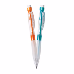 BIC Velocity Max Mechanical Pencils  With Colorful Barrel  Medium Point (0.7mm)  2-Count Pack Mechanical Pencils With Erasers and Lead Refills