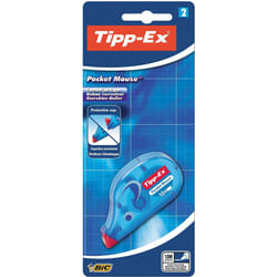 Tipp-Ex Pocket Mouse Correction Tapes â Pack of 2- Easy To Use - Extra Tear-Resistant - 10 m, White Colour