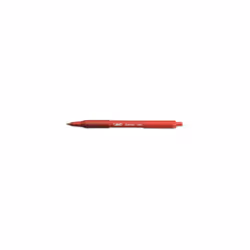 BIC 837399 ballpoint pen Red Clip-on retractable ballpoint pen 12 pc(s)