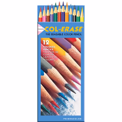 Prismacolor Col-Erase Erasable Colored Pencils 12/Pkg-