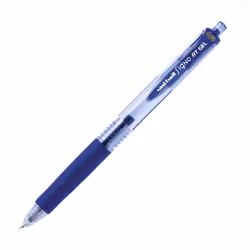Uni-Ball Signo Retractable Gel Pens  Ultra Micro Point  0.38mm  Blue  12 Count