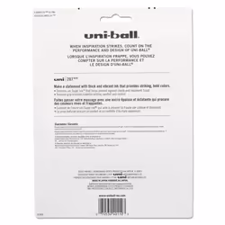 uni-ball 40110 Signo Gel 207 Roller Ball Retractable Gel Pen Assorted Ink Medium 8/Set
