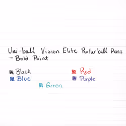 uni-ball 61231 VISION ELITE Roller Ball Stick Waterproof Pen  Black Ink  Bold  1 Each