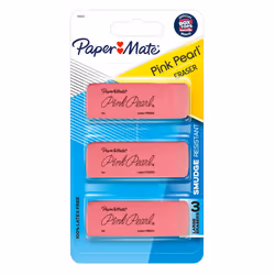 Papermate 70502, Pink, Blister, 3 pc(s), Latex