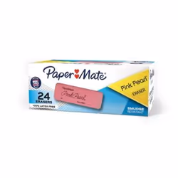 Papermate 70520, Pink, Adult & children, Blister, 24 pc(s), Latex