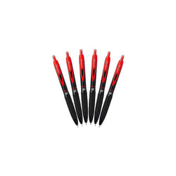 Signo 307 - Fine Retractable Rollerball Pen - 6 Pack - Red - UMN-307