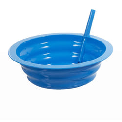 Sip-A-Bowl cereal Bowl with Built-in Straw - colors Vary - Qty:1 (green, Pink, or Blue)