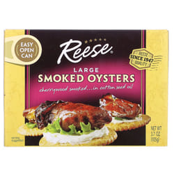 Reese, Large Smoked Oysters, 3.7 oz (105 g)