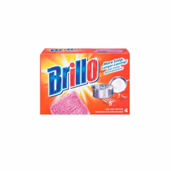 Brillo 53304 Steel Wool Pads  Count of 4 - pack of 12