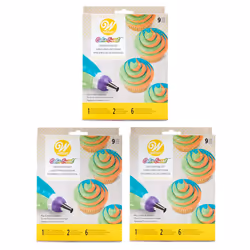 Wilton Color Swirl 3Color Coupler 9Piece Decorating Kit 3 pack