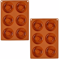 Wilton Non-Stick Food-Grade Silicone Donut Pans Baking Pans Set of 2
