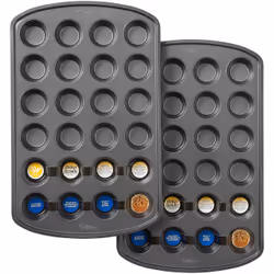 Wilton Perfect Results Premium Nonstick Mini Muffin Pans, 2-Count