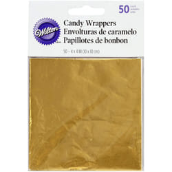 Wilton Gold Foil Candy Wrappers  50-Count