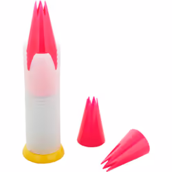 Wilton Pop-Up Piping Tip Dispenser with 12 Disposable Piping Tips, Tip 1M