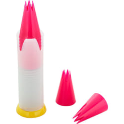 Wilton Pop-Up Piping Tip Dispenser with 12 Disposable Piping Tips, Tip 1M