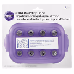 Wilton Piping Tip Set for Cake & Cupcake Decorating  9-Piece with Carrying Case