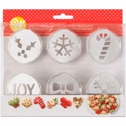 Wilton Holiday Cookie Press Disc Set, 6-Piece