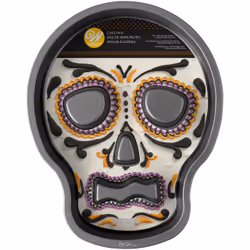 Wilton Halloween Non-Stick Skull-Shaped Cake Pan, 9.5 x 12-Inch