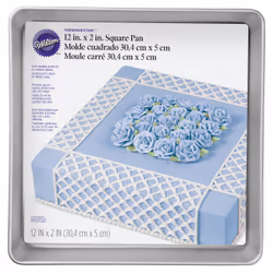 Wilton Performance Pans Aluminum Square Cake and Brownie Pan, 12-Inch