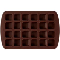 Wilton Brownie Bite Silicone Baking and Candy Mold, 24-Cavity