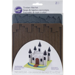 Wilton Texture 2Piece Mold Set  CobblestoneWood