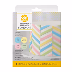 Wilton Decorator Preferred Pastel Fondant Fondant Icing 4 CountPack of 1