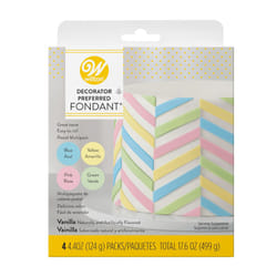 Wilton Decorator Preferred Pastel Fondant  Fondant Icing 4 CountPack of 1