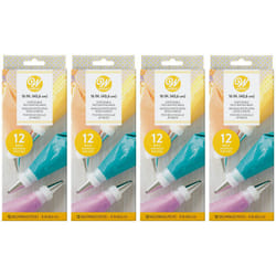 Wilton Disposable Decorating Bags Bundle - Perfect Piping Bags for Cake Decorating  Icing Cookies  Candy Making and Filling  16-Inch  12-Count  Pack o