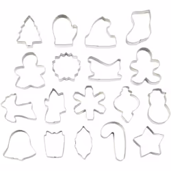 Wilton Christmas Cookie Cutters, 18-Piece Metal Set