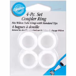 Wilton 4 Piece Decorating Tip Coupler Ring Set