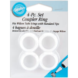 Wilton 4 Piece Decorating Tip Coupler Ring Set