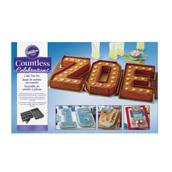 Countless Celebrations Numbers & Letters Cake Tin Set, Non Stick, 36.8 x 22.8cm (14.5 x 9in) (Packaging May Vary)