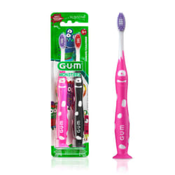 GUM - 10070942001653 Monsterz Kids' Toothbrush  Ultra Soft  Ages 5+  2 count Pack of 6