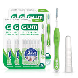 GUM Proxabrush Go-Betweens - Tight - Interdental Brushes - Soft Bristled Dental Picks for Plaque Removal Health - Safe for Braces & Dental Devices  10