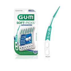 GUM - 650R Soft-Picks Advanced Dental Picks  60 Count