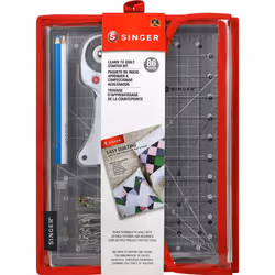Beginner Quilting Kit, Glass Acrylic Fabric, 86-Piece Set, S