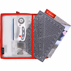 Beginner Quilting Kit, Glass Acrylic Fabric, 86-Piece Set, S