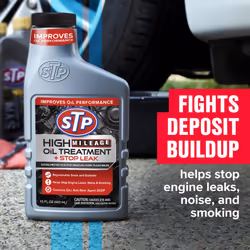 STP High Mileage Oil Treatment + Stop Leak - 15 FL OZ