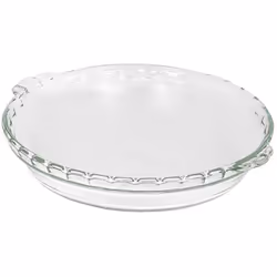 Pyrex Bakeware 9-1/2-Inch Scalloped Pie Plate Clear - Original Genuine Pyrex - Made in the USA