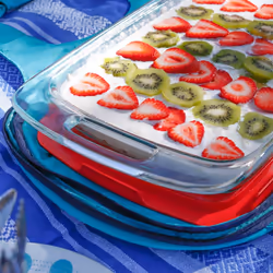 Pyrex Easy Grab 6-Piece Glass Bakeware and Food Storage Set