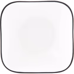 Corelle Square Simple Lines Dinner Plate Set, Glass, White, Bowl