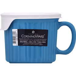 CorningWare Ceramic Colours Pop-Ins Pool 20-oz Mug w/Lid, 1 Count (Pack of 1), Blue