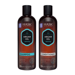 HASK ARGAN OIL Repairing Shampoo + Conditioner Set for All Hair Types  Color Safe  Gluten-Free  Sulfate-Free  Paraben-Free  Cruelty-Free - 1 Shampoo a