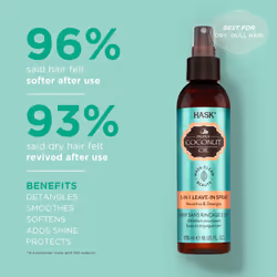 HASK Nourishing COCONUT 5-in-1 Leave In Conditioner Spray for all hair