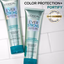 L'Oreal Paris EverStrong Thickening Sulfate Free Shampoo  Thickens + Strengthens  For Thin  Fragile Hair  with Rosemary Leaf  2 Count 8.5 Fl; Oz each