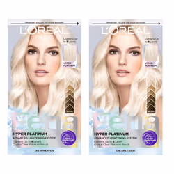 LOreal Paris Feria Hyper Platinum Hair Bleach  Lifts Up To 8 Levels  Includes Anti Brass Purple Conditioner  Hyper Platinum B ...