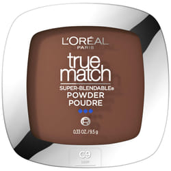 L'Oreal Paris True Match Super Blendable Oil Free Powder Foundation  C9 Deep  0.33 oz