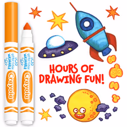 Crayola Washable Markers - Orange (12ct)  Kids Broad Line Markers  Bulk Markers for Classrooms & Teachers